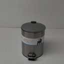 Home Zone Living Stainless Steel Step Pedal Bin 1.18 Gallons