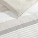 Nautica - Queen Comforter Set, Reversible Cotton Bedding with Matching Shams, Medium-Weight, Oeko-Tex Certified (Saybrook Beige)