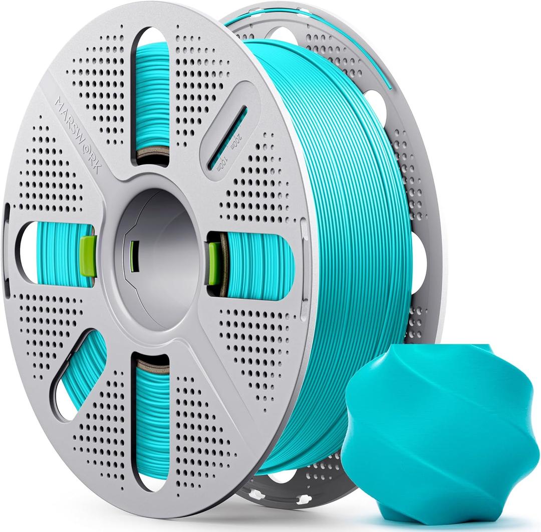 PLA Basic, Pre-Dried Filament with Quick-Swap Reusable Spool 1kg (2.2lbs), 1.75mm 3D Printing Filament Teal, Compatible with Bambu Lab 3D Printers  Turquoise