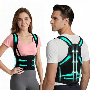 SUJEB Posture Corrector for Women and Men, Invisible Full Back Support Brace, Breathable Mesh, Shoulder Straightener for Back and Neck Pain Relief, Scoliosis, Medium (M)