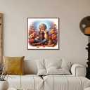 Kulvci Diamond Art Kits for Adults Cat, Diamond Painting Kits for Beginners, DIY 5D Diamond Painting with Round Gem Art Kits for Adults for Gift Home Wall Decor 12x12inch