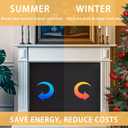JUIN Magnetic Fireplace Cover for Winter: 3826 Fire Place Blanket Indoor for Baby Proof - Air Blocker Screen Draft Stopper for Heat Loss - Insulation Fireplace Covers for the Living Room