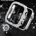 JR.DM Diamond Bands with Bling Case Women Compatible with Apple Watch 40mm 38mm 41mm 44mm 45mm 42mm 46mm 49mm Luxury Metal Bracelet Replacement Strap for iWatch Series 11/10/9/8/7/6/5/4 SE/Ultra 3/2/1