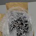 Funrous 100 Pack Peg Board Hooks Stainless Steel Pegboard Hooks Shelving Display Hanging Peg Board Holders for 1/8 and 1/4 Garage Storage Tools Organizer(12 inch)