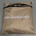 NEVERLAND Stackable Patio Chair Covers, Stacking Outdoor Chair Covers Waterproof with 600D Heavy Duty Material, Lawn Chair Covers Fits for 4-6 Stackable Paito Chairs-36"Lx28"Wx47"H (Golden)