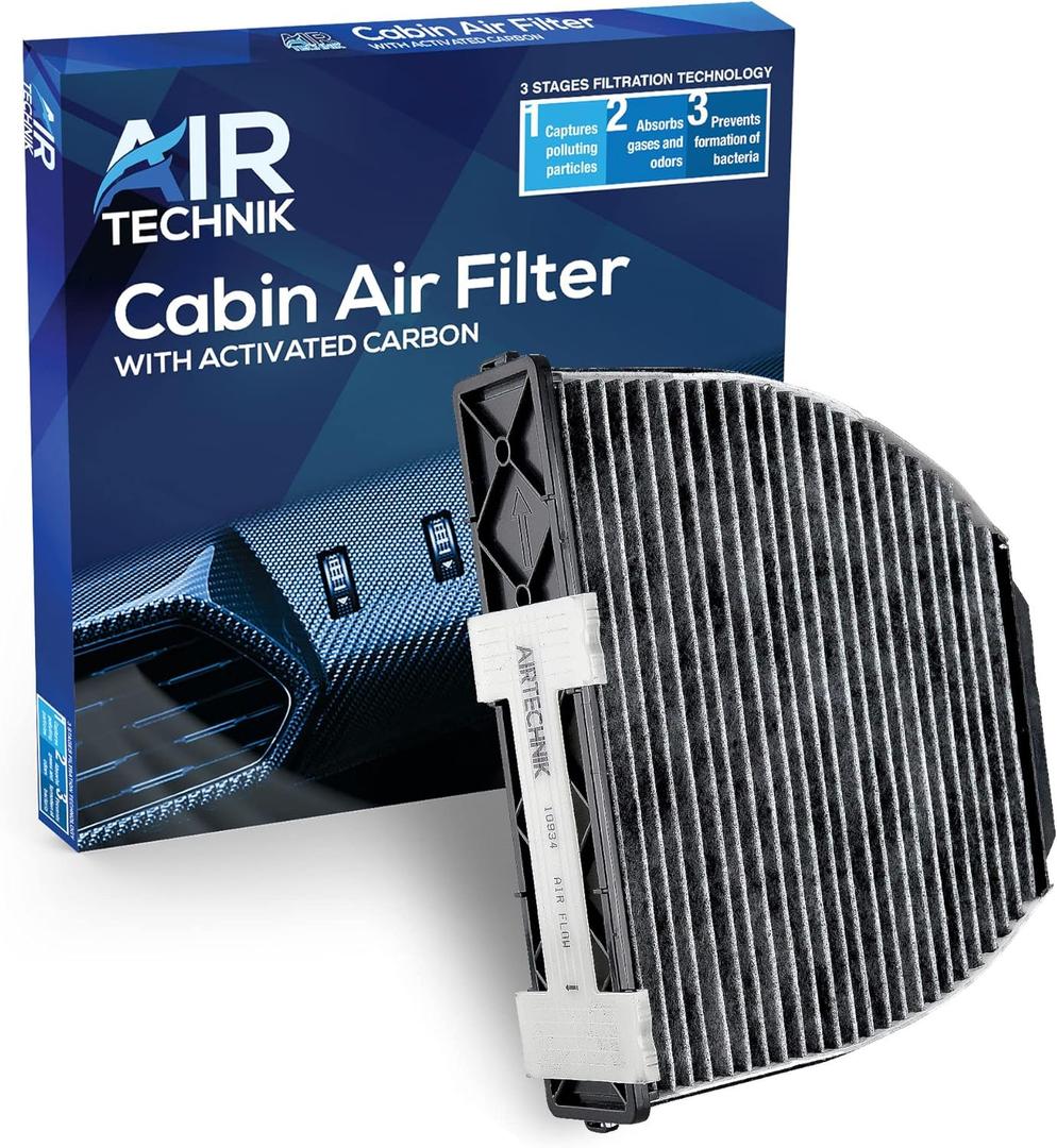 AirTechnik CF10934 Cabin Air Filter w/Activated Carbon | Fits Mercedes Benz AMG GT, C230, C250, C300, C350, E250, E350, E400, E550 - CUK29005 / 2128300018