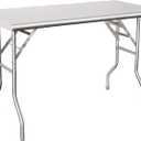HARDURA Folding Stainless Steel Table 24X48 Inches with Legs NSF Commercial Portable Folding Prep Table for Restaurant Kitchen Home and Hotel