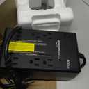 Amazon Basics UPS Battery Backup & Surge Protector, 400VA/255W, 6 Outlets, Uninterruptible Power Supply, Small Compact Size, Black (Standby)