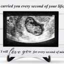 Miscarriage Memorial Picture Frame, I Carried You Every Second of Your Life Wooden Photo Frame With Stand, Baby Loss Memorial Gifts For Parents, Baby Loss Remembrance Gifts For Mom, A34