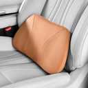Lumbar Support Pillow,Back Pain Relief Cushion,fits tightly around the waist,Memory Foam,Skin-friendly Suede Fabric,fit Car Drive,Office chair,Rest seat,Improve Posture,Portable,15.5''Lx 8.7''H