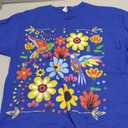 Floral Bird Otomi Mexican Style Mexicano Mexicana T-Shirt M