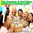 2 x Easter Money Envelopes For Cash - 10 Slots Cash Gift Card Holders Surprise Envelope, Birthdays, Parties,Fun Creative Money Gift Idea for Women, Men, Kids, Teens, Parents, Friends (Pink, 1Pcs)