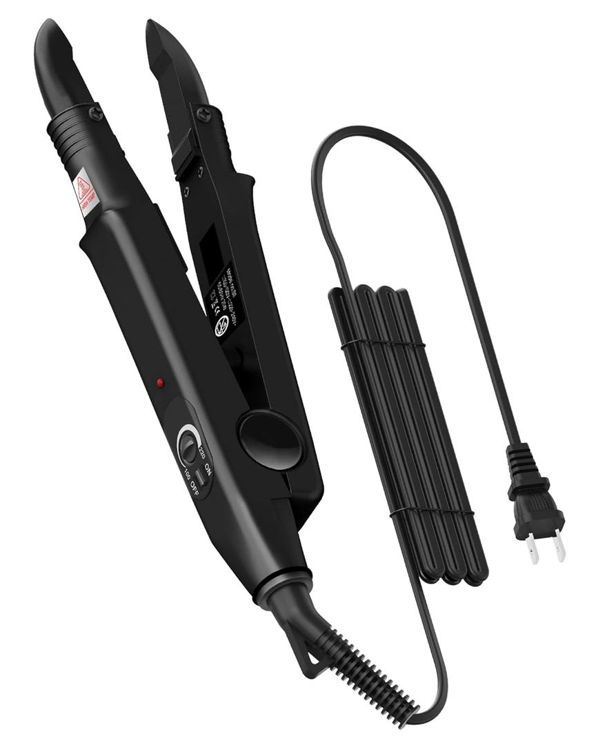 Professional Hair Extension Tools, Ktip Extensions Tools Kit Hair Connector Fusion Heat Iron Connector Wand Temperature Adjustable Melting Tool