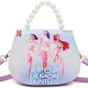 Demon Movie Hunters Sling Crossbody Bag Wallet Kawaii Storage Bag Cartoon Travel Purse Bags for Women