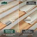 MBIGM Bullnose Carpet Stair Treads Non Slip Stair Mats for Wooden Stairs (14, Warm Ivory - Diamond, 9.5" x 30")