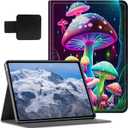 for 6" Kindle 10th Generation 2019 Release,Shockproof Stand Protive Cover with Pen Holder and Auto Wake/Sleep for Kindle 10th Generation 2019 Signature Edition,Gorgeous Mushrooms