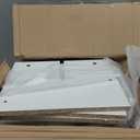 4 Tier Rotating Bookshelf Tower, Spinning Bookshelf, Revolving 360 Bookcase Storage Round Carousel, Vertical Rotate Turning Spiral Corner Organizer Lazy Susan, White