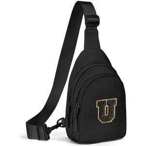 Viverte Small Initial Sling Bag for Girls & Women - Cute Crossbody Fanny Pack Gift