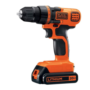 BLACK+DECKER 20V MAX Cordless Drill and Driver, 3/8 Inch, With LED Work Light, Battery and Charger Included (LDX120C) : Tools & Home Improvement