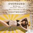 Genovega 2 Packs Travel Essentials Turkish Beach Towels Vacation Quick Dry Sand Free Soft Big Large XL Blanket Adult Oversized Bath Pool Swim Towel Set Bulk Must Haves 2025 Sunshine and Whale