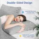 Elegear Cooling Pillow Cases for Hot Sleepers, Japanese Q-Max 0.5 Cooling Pillowcases, Both Sides[Cooling/Cotton], Breathable Soft Pillowcase for Hair and Skin, Set of 2-Gray (King (20" x 36"))