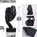 LCCCK Abstract Face Statues Set of 4  Black Thinker Style Face Sculptures for Shelf, Desk or Home Decor  Modern See No Evil Figurines  Minimalist Resin Art for Office or Gifts