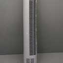 Oscillating Bladeless Tower Fan with Remote, Quiet Cooling Portable, Electric Standing Floor Fan with 3 Wind Speeds 3 Modes for Bedroom,Indoor,Office and Home Use, 30", White