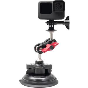 MAXCAM Aluminum Alloy Suction Cup PRO Compatible for GoPro HERO11/ HERO10/ HERO9/ HERO8 Black
