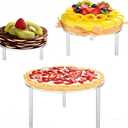 Acrylic Cupcake Holder for Wedding 3 Tier Cake Display Stand Risers Dessert Rack for Bakery Pizza Home Party Service Decoration Organizer Pedestal Stand