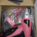 Hi-Spec Small Electric Screwdriver, Mini Drill Set, Rechargeable 3.6V Cordless Screwdriver with 26 Driver Bits, Power Tool for Small Projects & Home Use, Pink