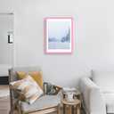 wyooxoo 18x24 Poster Frame Pink Made of Solid Wood Picture Frames Display Pictures 16x20 with Mat or 18x24 Without Mat Colorful Frame For Horizontal Vertical Wall Mounting