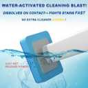 2 x Toilet Brush for RV, Small Space & Bathroom, Disposable Cleaning System with Hanging Holder - 8 Refill Heads, Sturdy Wand & Storage Case