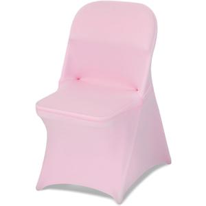 VEVOR Chair Covers, Polyester Spandex Chair Cover, Stretch Slipcovers for Wedding Party Dining Banquet Flat-Front Chair Covers (Pink-c, 50PCS)