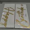 Gold Happy Birthday Sign for Backdrop Reusable Metal Sign for Birthday Party Backdrop Decorations