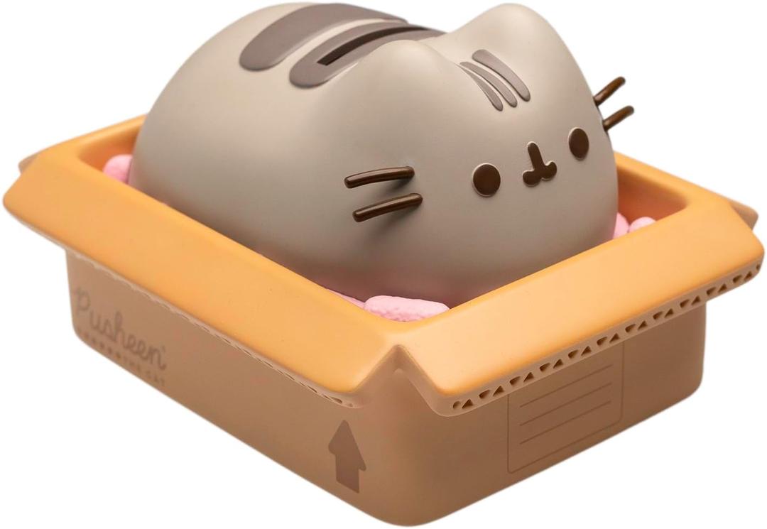 Pusheen Piggy Bank for Kids - Pusheen Stuff (5.9 x 7.4 x 7.4 inches)