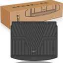 LASFIT Cargo Liner for Honda CR-V 2026 2025 2024 2023 (Gasoline & Hybrid & e:FCEV) All Weather TPE Car Trunk Mat (Upper Position), Cargo Only Black