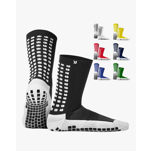 Lux Dual Grip Socks - Soccer Grip Socks for Men and Women. GripArray Performance & Comfort, 8.7"
