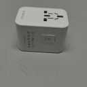 decqle Universal Travel Adapter, International Travel Plug Adapter with 2 USB-C(GaN 65W)  1 USB-A Ports, All in One Portable Adaptor, for USA, UK, EU, AU  224+ Countries (White) US