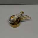 TOPZEA 9 Pcs Gold Measuring Cups and Spoons Set, Nesting Stainless Steel Kitchen Measuring Cups Stackable Tablespoons Set for Baking, Cooking Dry and Liquid Ingredients, Dishwasher Safe