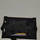 Airplane Foot Hammock, No Collapse Foot Rest for Plane Travel with Extended Adjustment Strap, Portable Desk Foot Hammock with Thickened Foam, Foot Sling Travel Essentials to Relax Your Feet (1 Pc Black)