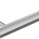 Stainless Steel Toilet Paper Holder Wall Mount Screw-Fixed Bathroom Tissue Rack with Smooth Edges Versatile Vertical Horizontal Installation for Home and Hotel Use