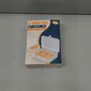 ZPU Egg Holder Camping, 1Pcs 6 Grid Egg Container, Plastic Egg Carrier for Camping Picnic Travel Outdoor Refrigerator Kitchen, Protective Egg Storage Case, Clear White