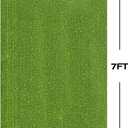 XLX TURF Outdoor Artificial Grass Rug 5FT X 7FT, Green Fake Grass Carpet Floor Mat for Balcony, Patio, Backyard, Extra Large Pets Grass Pad for Dogs