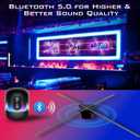 Large 3D Hologram Fan 39.3 Inch,3D Holographic Projector with WiFi and Bluetooth,1184 Highlight LEDs and 2600 cd/m² Brightness,3D Holographic Fan for Store Display,Events,Exhibition