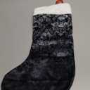 Gothic Wallpaper Skull Soft Plush Holiday Stockings, Traditional Bulk Christmas Stockings For Xmas Fireplace