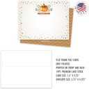 Koko Paper Co. Fall Pumpkin Thank You Cards  25 Flat Note Cards with Envelopes - Autumn Thank You Notes for Baby Shower, Bridal Shower, Thanksgiving & More, Made in USA