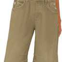 Barrel Overalls Jumpsuits for Women Casual Loose Baggy Jeans Pants Sleeveless Bib Jumpers with Pockets (Large, Army Green)