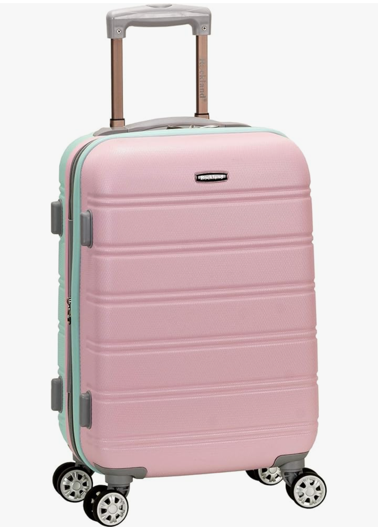 Rockland Melbourne Hardside Expandable Spinner Wheel Luggage, Mint, Carry-On 20-Inch