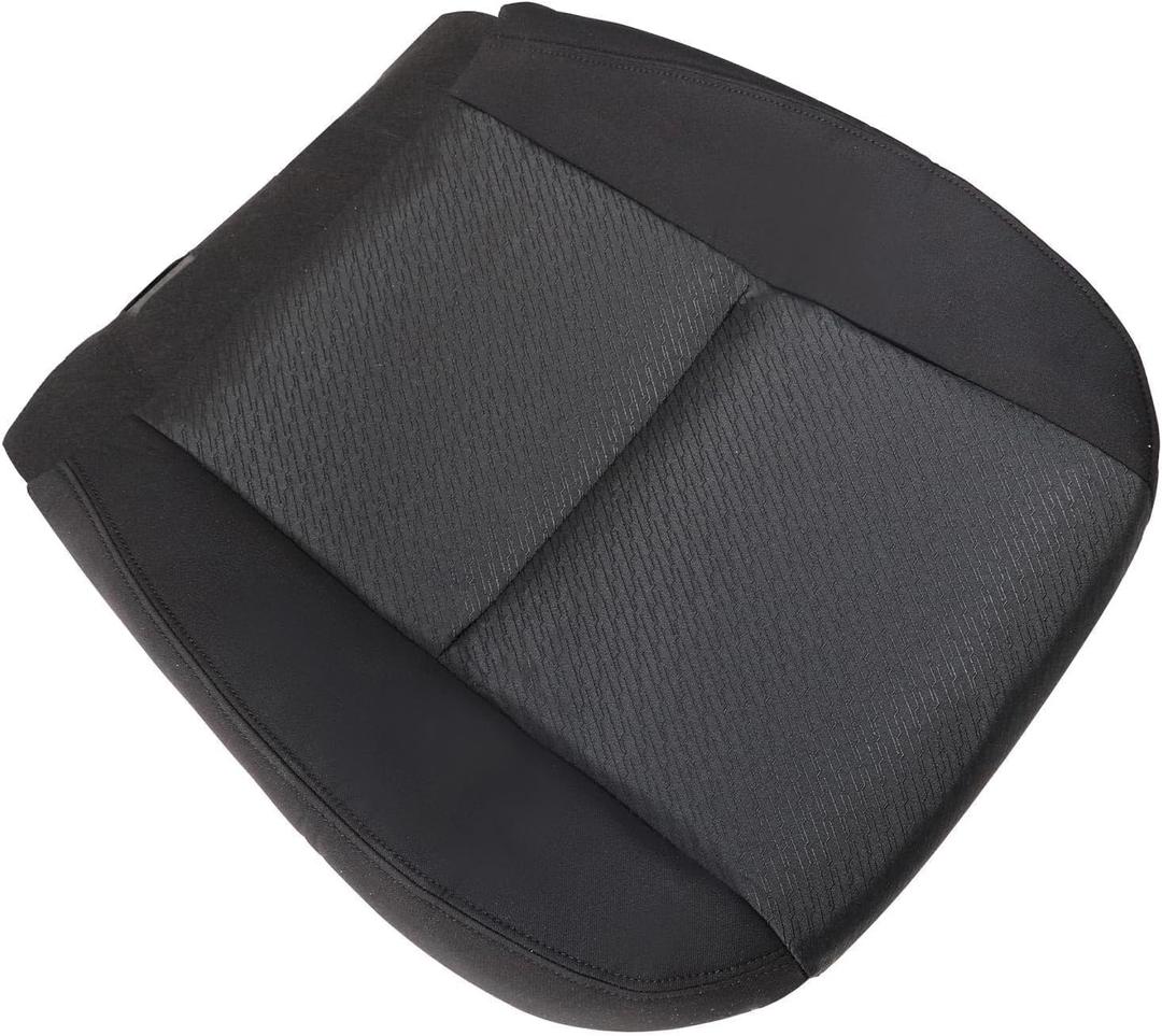 FZJDSD Black Cloth Front Driver Side Bottom Replacement Seat Cover Compatible with Chevy Silverado Tahoe Suburban Avalanche GMC Sierra Yukon 2007 2008 2009 2010 2011 2012 2013 2014