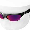 OOWLIT Replacement Lenses Compatible with Oakley Half Jacket 2.0 OO9144 62mm Sunglass Purple Red Polarized